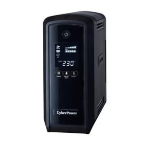 CYBERPOWER – CyberPower PFC Sinewave 900VA Line Interactive Tower UPS, 540W, LCD Display, 2x UK Plug, 4x IEC, AVR Energy Saving