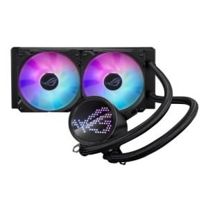 ASUS – Asus ROG Ryuo III 240 ARGB 240mm Liquid CPU Cooler, 8th Gen Asetek Pump, 2 x ARGB Fans, Anime Matrix LED Display