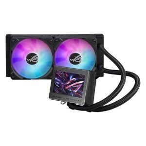 Asus ROG Ryujin III 240 ARGB 240mm Liquid CPU Cooler, 2x ROG ARGB Fans, Customisable 3.5" LCD Display, New Control Software, Black