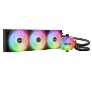 BEQUIET – Be Quiet! Light Loop 360mm ARGB Liquid CPU Cooler, 3x Light Wings LX PWM Fans, ARGB Cooling Block, ARGB-PWM-Hub