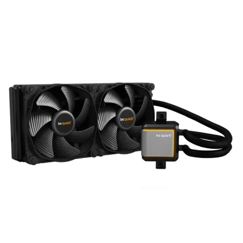BEQUIET - Be Quiet! Silent Loop 2 280mm ARGB Liquid CPU Cooler, Dampened & Adjustable Pump, 2 x 14cm Silent Wings 3 PWM Fans