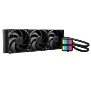 BEQUIET – Be Quiet! Silent Loop 3 420mm ARGB Liquid CPU Cooler, 3-Chamber Pump, Large Fin Area, Silent Wings 4 PWM Fans, Black