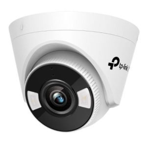 TP-LINK – TP-LINK (VIGI C440 4MM) 4MP Full Colour Turret Network Camera w/ 4mm Lens, PoE, Spotlight LEDs, Smart Detection, Two-Way Audio, H.265+