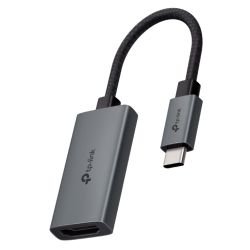 TP-LINK - TP-LINK (UA520C) USB-C Male to HDMI Female Cable, Ultra-HD 4K, Aluminium, 10cm Braided Cable