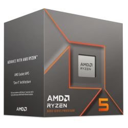 AMD - AMD Ryzen 5 8400F with Wraith Stealth Cooler, AM5, Up to 4.7GHz, 6-Core, 65W, 22MB Cache, 4nm, 8th Gen, No Graphics