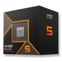 AMD - AMD Ryzen 5 9600 CPU with Wraith Stealth Cooler, AM5, 3.8GHz (5.2 Turbo), 6-Core, 65W, 38MB Cache, 4nm, 9th Gen, Radeon Graphics