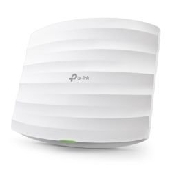 TP-LINK - TP-LINK (EAP225) Omada AC1350 (867+450) Dual Band Wireless Ceiling Mount Access Point, PoE, GB LAN, Clusterable, MU-MIMO, Free Software