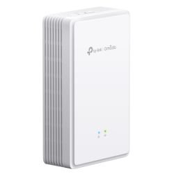 TP-LINK - TP-LINK (EAP615GP-WALL) Omada AX1800 Wi-Fi 6 Wall Plate GPON Access Point, GPON Port, MU-MIMO, VoIP Calls
