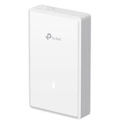 TP-LINK - TP-LINK (EAP725-WALL) BE3600 Dual Band Wall Plate Wi-Fi 7 Access Point, PoE, 2.5GB Ports, 160MHz Bandwidth, Omada Mesh, Multi-RUs