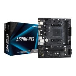 ASROCK - Asrock A520M-HVS, AMD A520, AM4, Micro ATX, 2 DDR4, VGA, HDMI, M.2