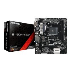 ASROCK - Asrock B450M-HDV R.40, AMD B450, AM4, Micro ATX, 2 DDR4, VGA, DVI, HDMI, M.2