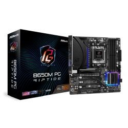 ASROCK - Asrock B650M PG RIPTIDE, AMD B650, AM5, Micro ATX, 4 DDR5, HDMI, DP, 2.5G LAN, PCIe4, RGB, 2x M.2