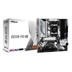 ASROCK - Asrock B650M PRO RS, AMD B650, AM5, Micro ATX, 4 DDR5, HDMI, DP, 2.5G LAN, PCIe4, RGB, 3x M.2
