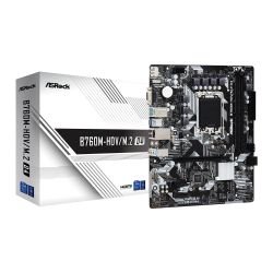 ASROCK - Asrock B760M-HDV/M.2 D4, Intel B760, 1700, Micro ATX, 2 DDR4, VGA, HDMI, DP, GB LAN, PCIe4, 2x M.2