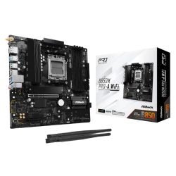ASROCK – Asrock B850M PRO-A WIFI, AMD B850, AM5, Micro ATX, 4 DDR5, HDMI, DP, Wi-Fi 6E, 2.5G LAN, 3x M.2 ASROCK – Asrock B850M PRO-A WIFI, AMD B850, AM5, Micro ATX, 4 DDR5, HDMI, DP, Wi-Fi 6E, 2.5G LAN, 3x M.2