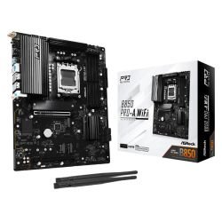 ASROCK - Asrock B850 PRO-A WIFI, AMD B850, AM5, ATX, 4 DDR5, HDMI, USB-C (DP-alt), Wi-Fi 6E, 2.5G LAN, 4x M.2
