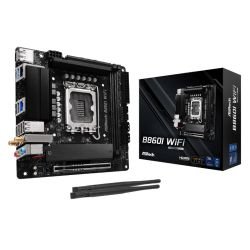 ASROCK - Asrock B860I WIFI, Intel B860, 1851, Mini ITX, 2 DDR5, HDMI, DP, Wi-Fi 6E, 2.5G & GB LAN, 2x M.2