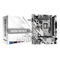 ASROCK - Asrock H610M-HDV/M.2+ D5, Intel H610, 1700, Micro ATX, 2 DDR5, VGA, HDMI, DP, PCIe4, 1x M.2
