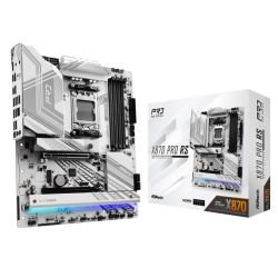 ASROCK - Asrock X870 PRO RS, AMD X870, AM5, ATX, 4 DDR5, HDMI, 2 USB4, 2.5G LAN, RGB, 3x M.2