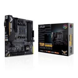 ASUS - Asus TUF GAMING B450M-PLUS II, AMD B450, AM4, Micro ATX, 4 DDR4, XFire, DVI, HDMI, RGB Lighting, M.2