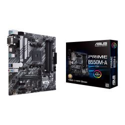 ASUS - Asus PRIME B550M-A/CSM - Corporate Stable Model, AMD B550, AM4, Micro ATX, 4 DDR4, VGA, DVI, HDMI, PCIe4, 2x M.2