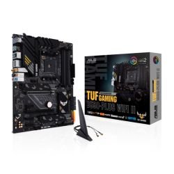 ASUS - Asus TUF GAMING B550-PLUS WIFi II, AMD B550, AM4, ATX, 4 DDR4, HDMI, DP, AX Wi-Fi, 2.5GB LAN, RGB Lighting, M.2