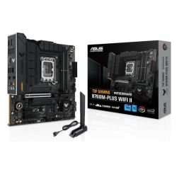 ASUS - Asus TUF GAMING B760M-PLUS WIFI II, Intel B760, 1700, Micro ATX, 4 DDR5, HDMI, DP, Wi-Fi 6E, 2.5G LAN, PCIe5, 3x M.2
