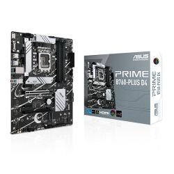 ASUS - Asus PRIME B760-PLUS D4, Intel B760, 1700, ATX, 4 DDR4, VGA, HDMI, DP, 2.5G LAN, PCIe5, 3x M.2