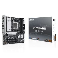 ASUS - Asus PRIME B840M-A-CSM - Corporate Stable Model, AMD B840, AM5, Micro ATX, 4 DDR5, HDMI, 2 DP, 2.5G LAN, 3x M.2