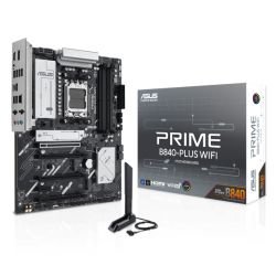 ASUS - Asus PRIME B840-PLUS WIFI, AMD B840, AM5, ATX, 4 DDR5, HDMI, DP, Wi-Fi 6E, 2.5G LAN, 3x M.2