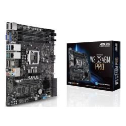 ASUS - Asus WS C246M PRO Rack-Optimized Workstation, Intel C246, 1151, Micro ATX, VGA, HDMI, DP, Dual LAN, M.2