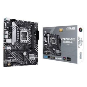 ASUS - Asus PRIME H610M-A-CSM - Corporate Stable Model, Intel H610, 1700, Micro ATX, 2 DDR5, VGA, HDMI, DP, 2x M.2