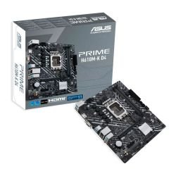 ASUS - Asus PRIME H610M-K D4, Intel H610, 1700, Micro ATX, 2 DDR4, VGA, HDMI, PCIe4, 1x M.2