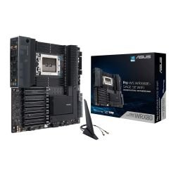 ASUS - Asus PRO WS WRX80E-SAGE SE WIFI, Workstation, AMD WRX80, sWRX8, EATX, 8 DDR4, XFire/SLI, AX Wi-Fi, Dual 10G LAN, 3x M.2
