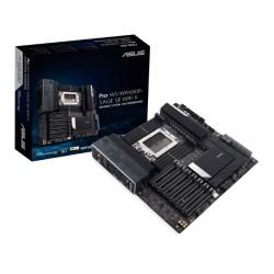 ASUS - Asus PRO WS WRX80E-SAGE SE WIFI II, Workstation, AMD WRX80, sWRX8, EATX, 8 DDR4, SLI, Wi-Fi 6E, Dual 10G LAN, Hyper M.2 Card, 3x M.2