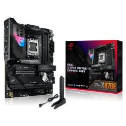 ASUS - Asus ROG STRIX X870E-E GAMING WIFI, AMD X870E, AM5, ATX, 4 DDR5, HDMI, 2 USB4, Wi-Fi 7, 5G LAN, PD 30W, RGB, 5x M.2