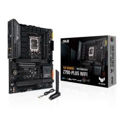 ASUS - Asus TUF GAMING Z790-PLUS WIFI, Intel Z790, 1700, ATX, 4 DDR5, HDMI, DP, Wi-Fi 6E, 2.5G LAN, PCIe5, RGB, 4x M.2