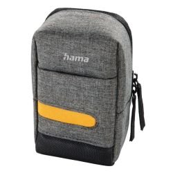 HAMA - Hama Terra 90M Compact Camera Case, Belt Loop, Neck Strap, Grey, 7.5 x 4.5 x 13 cm Compartment