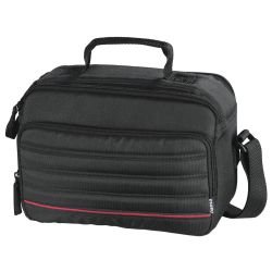HAMA - Hama Samara 140 Camera Bag, Shoulder Strap, Removable Divider, Black, 23 x 11 x 16 cm Compartment