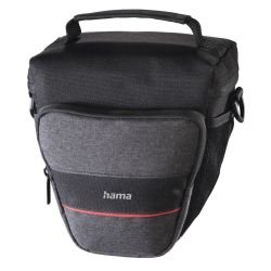 HAMA - Hama Valletta 110 Colt Camera Case, Belt Loop, Shoulder Strap, Black, 9 x 9 x 15.5 cm Compartment