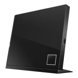 ASUS - Asus (SBC-06D2X-U) External Slimline Blu-Ray Combo, USB 2.0, 6x, BDXL Support, Cyberlink Power2Go 8