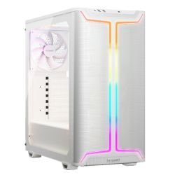BEQUIET - Be Quiet! Pure Base 501 DX ARGB Gaming Case w/ Glass Side, ATX, Compact Design, 3 Pure Wings 3 Fans, High Airflow Front & Top, USB-C, White