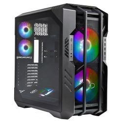 COOLER MASTER - Cooler Master HAF 700 Gaming Case w/ Glass Side, E-ATX, Multi Chamber, 5x ARGB Fans, ARGB Fan Hub, USB-C, Black