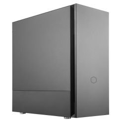 COOLER MASTER - Cooler Master Silencio S600 Gaming Case w/ Steel Sides, ATX, 2x Silencio Fans, Sound Dampening, Card Reader, Black
