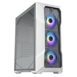 COOLER MASTER - Cooler Master MasterBox TD500 Mesh V2 Gaming Case w/ Glass Side, E-ATX, 3x ARGB Fans, ARGB Fan Hub, FineMesh Front, USB-C, White