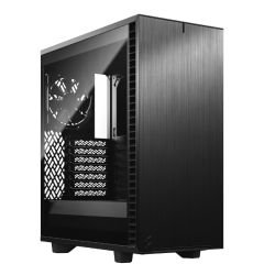 FRACTAL - Fractal Design Define 7 Compact (Light TG) Gaming Case w/ Light Tint Glass Window, ATX, 2 Fans, Sound Dampening, Ventilated PSU Shroud, USB-C