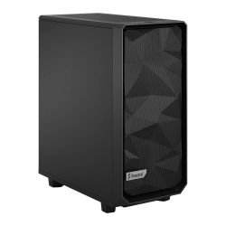 FRACTAL - Fractal Design Meshify 2 Compact (Black Solid) Gaming Case, ATX, Angular Mesh Front, 3 Fans, Detachable Front Filter, USB-C