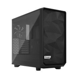 FRACTAL - Fractal Design Meshify 2 Lite (Black TG) Gaming Case w/ Light Tint Glass Window, E-ATX, Angular Mesh Front, 3 Fans