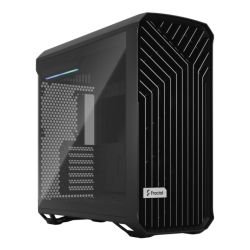 FRACTAL - Fractal Design Torrent (Light TG) Gaming Case w/ Light Tint Glass Windows, E-ATX, 5 Fans, Fan Hub, RGB Strip on PSU Shroud, Front Grille, USB-C