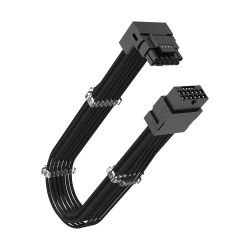 AKASA – Akasa G-Nexus PX16 90 Degree 12VHPWR Cable, 12+4-pin to 12+4-pin Extension Cable, Supports up to 600W, 300mm AKASA – Akasa G-Nexus PX16 90 Degree 12VHPWR Cable, 12+4-pin to 12+4-pin Extension Cable, Supports up to 600W, 300mm